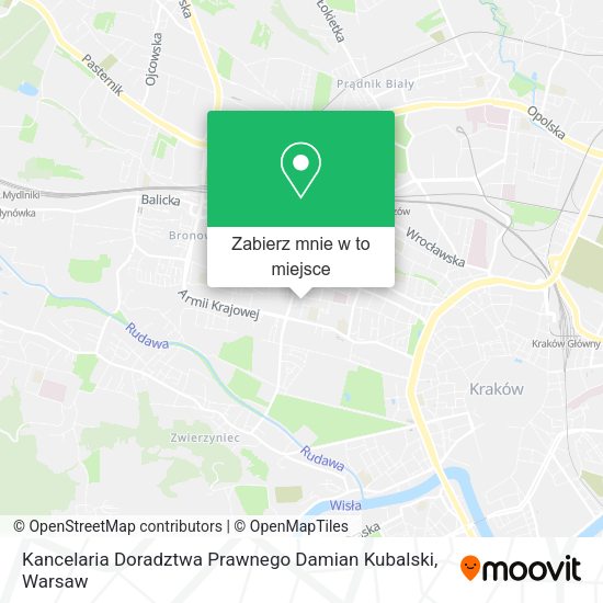 Mapa Kancelaria Doradztwa Prawnego Damian Kubalski