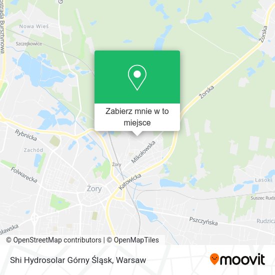 Mapa Shi Hydrosolar Górny Śląsk