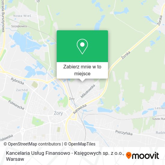 Mapa Kancelaria Usług Finansowo - Księgowych sp. z o.o.