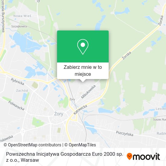 Mapa Powszechna Inicjatywa Gospodarcza Euro 2000 sp. z o.o.