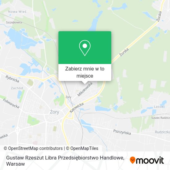 Mapa Gustaw Rzeszut Libra Przedsiębiorstwo Handlowe