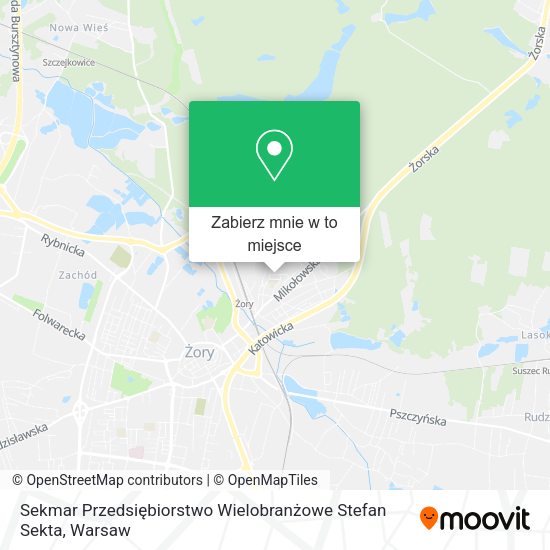 Mapa Sekmar Przedsiębiorstwo Wielobranżowe Stefan Sekta