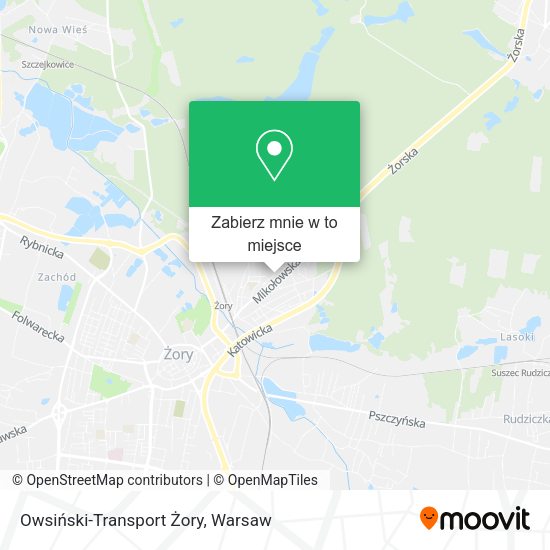 Mapa Owsiński-Transport Żory