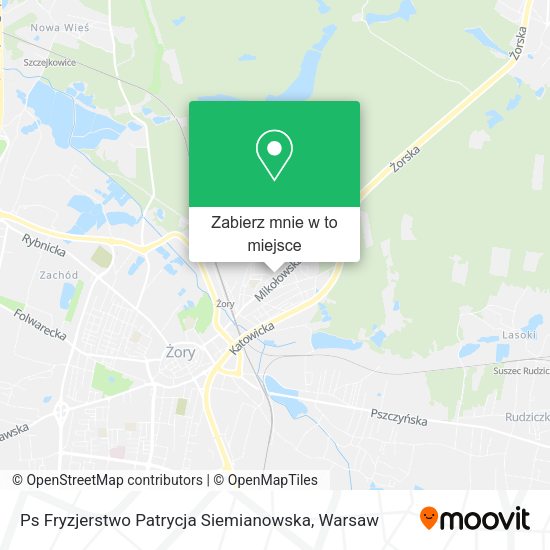 Mapa Ps Fryzjerstwo Patrycja Siemianowska