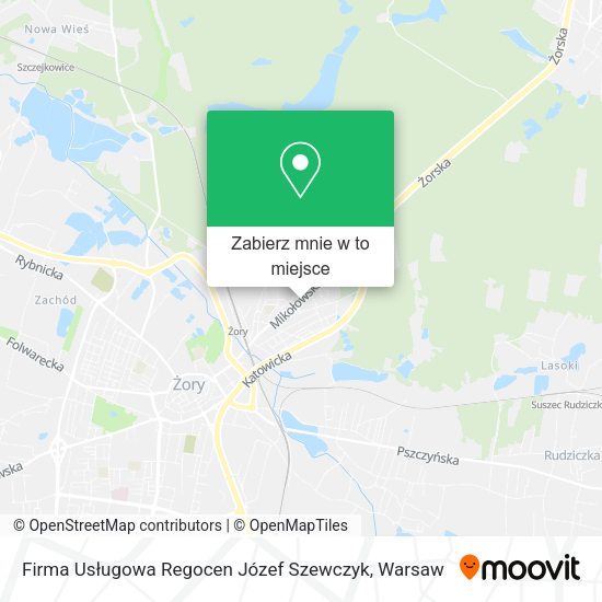 Mapa Firma Usługowa Regocen Józef Szewczyk