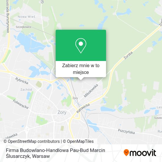 Mapa Firma Budowlano-Handlowa Pau-Bud Marcin Ślusarczyk