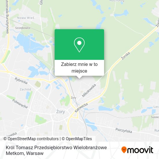 Mapa Król Tomasz Przedsiębiorstwo Wielobranżowe Metkom