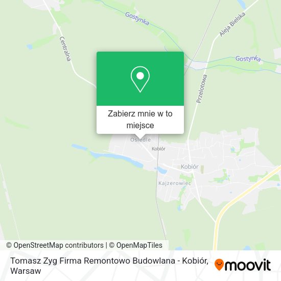 Mapa Tomasz Zyg Firma Remontowo Budowlana - Kobiór