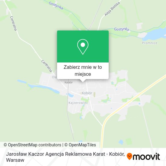 Mapa Jarosław Kaczor Agencja Reklamowa Karat - Kobiór