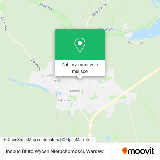 Mapa Insbud Biuro Wycen Nieruchomosci