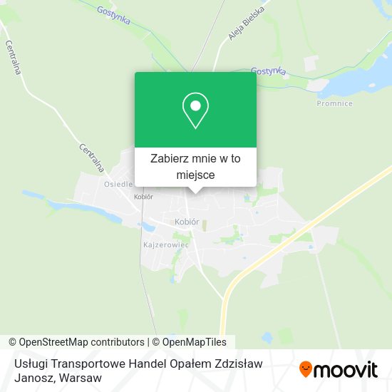 Mapa Usługi Transportowe Handel Opałem Zdzisław Janosz