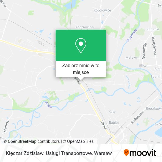 Mapa Klęczar Zdzisław. Usługi Transportowe