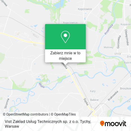 Mapa Vist Zakład Usług Technicznych sp. z o.o. Tychy