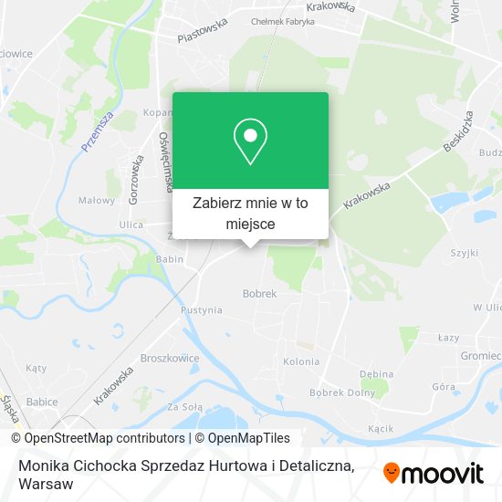 Mapa Monika Cichocka Sprzedaz Hurtowa i Detaliczna