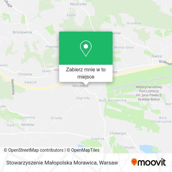 Mapa Stowarzyszenie Małopolska Morawica