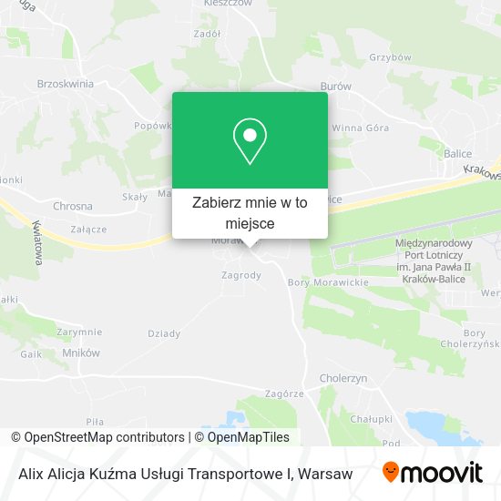 Mapa Alix Alicja Kuźma Usługi Transportowe I