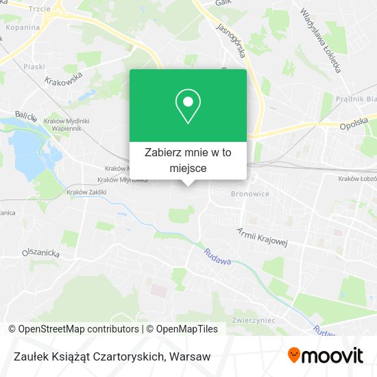 Mapa Zaułek Książąt Czartoryskich