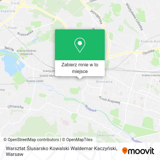 Mapa Warsztat Ślusarsko Kowalski Waldemar Kaczyński