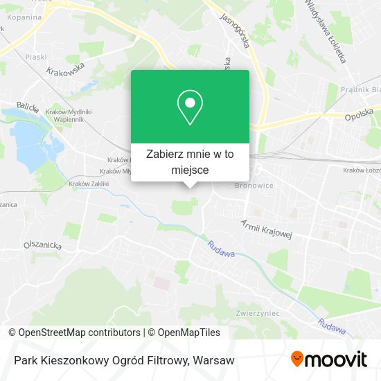 Mapa Park Kieszonkowy Ogród Filtrowy