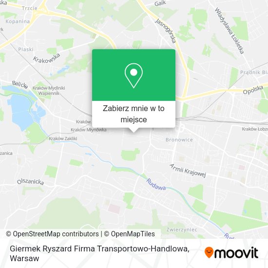 Mapa Giermek Ryszard Firma Transportowo-Handlowa