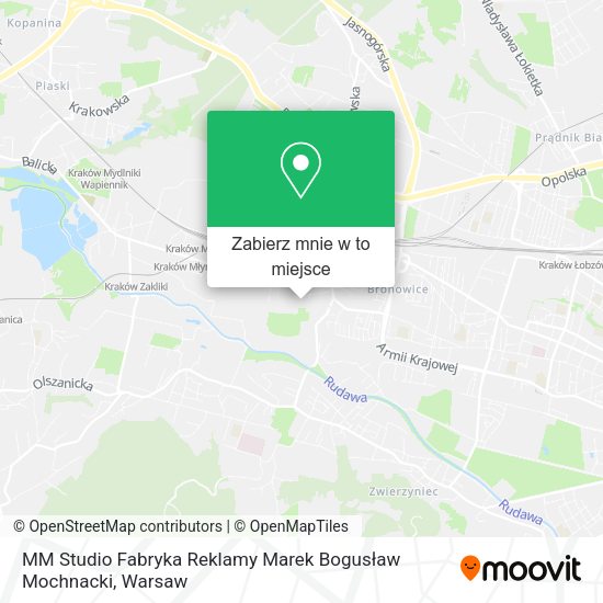 Mapa MM Studio Fabryka Reklamy Marek Bogusław Mochnacki