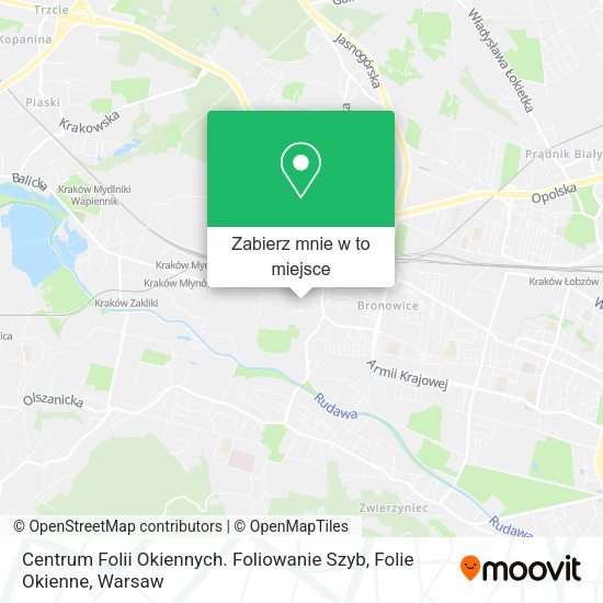 Mapa Centrum Folii Okiennych. Foliowanie Szyb, Folie Okienne