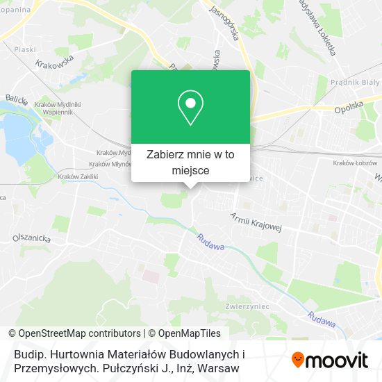 Mapa Budip. Hurtownia Materiałów Budowlanych i Przemysłowych. Pułczyński J., Inż