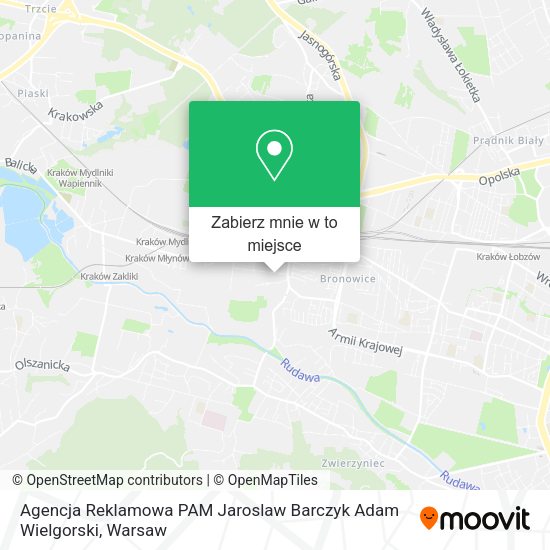 Mapa Agencja Reklamowa PAM Jaroslaw Barczyk Adam Wielgorski