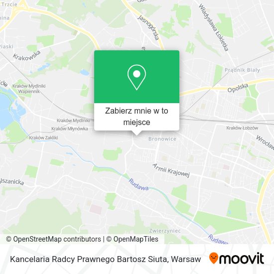 Mapa Kancelaria Radcy Prawnego Bartosz Siuta