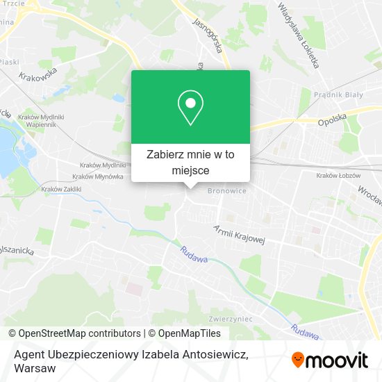 Mapa Agent Ubezpieczeniowy Izabela Antosiewicz