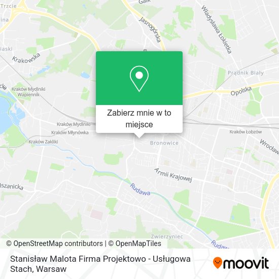 Mapa Stanisław Malota Firma Projektowo - Usługowa Stach