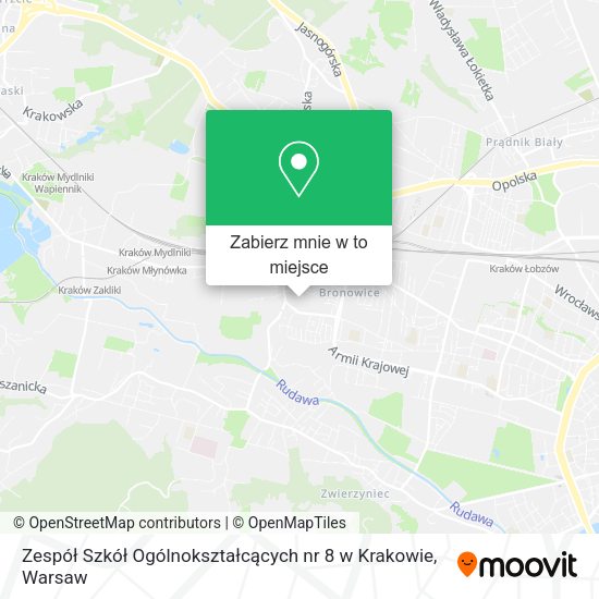 Mapa Zespół Szkół Ogólnokształcących nr 8 w Krakowie