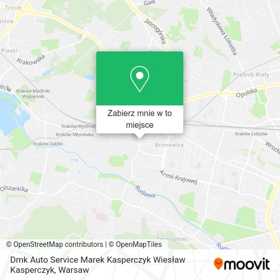 Mapa Dmk Auto Service Marek Kasperczyk Wiesław Kasperczyk