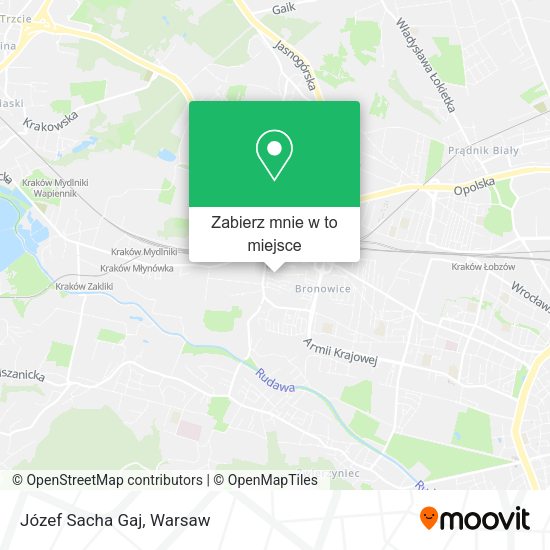 Mapa Józef Sacha Gaj