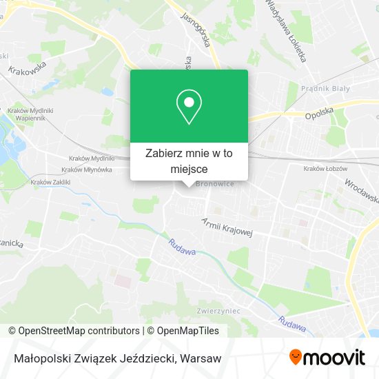 Mapa Małopolski Związek Jeździecki