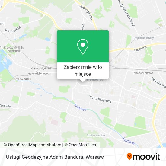 Mapa Usługi Geodezyjne Adam Bandura