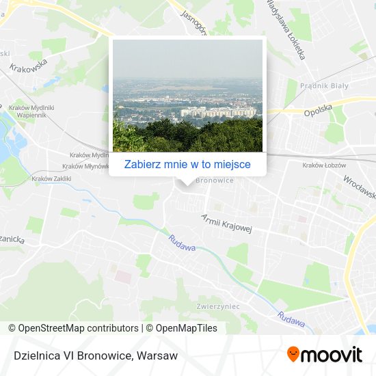 Mapa Dzielnica VI Bronowice