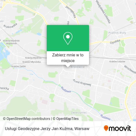 Mapa Usługi Geodezyjne Jerzy Jan Kuźma