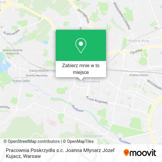 Mapa Pracownia Poskrzydła s.c. Joanna Młynarz Józef Kujacz