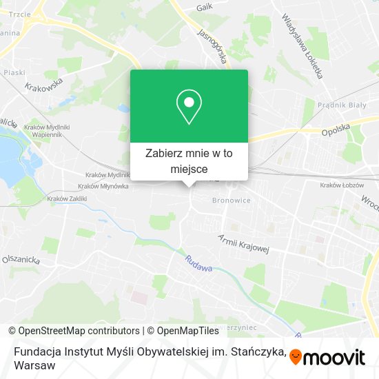 Mapa Fundacja Instytut Myśli Obywatelskiej im. Stańczyka