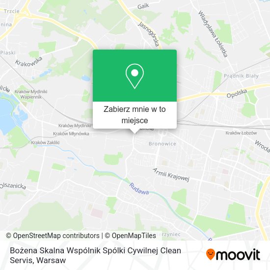 Mapa Bożena Skalna Wspólnik Spólki Cywilnej Clean Servis