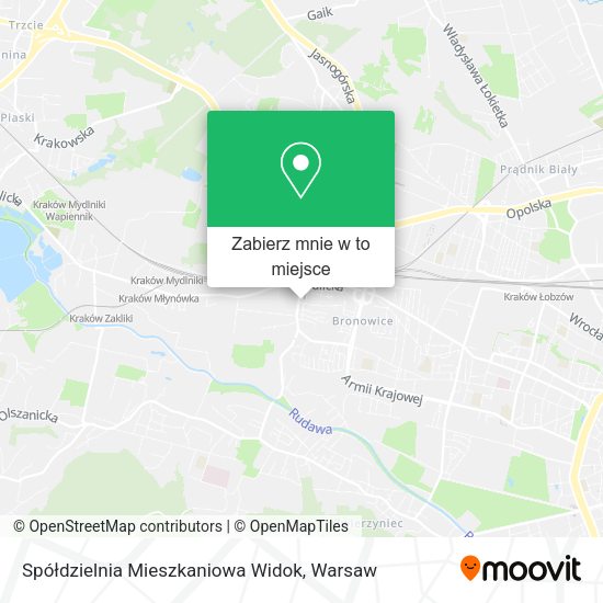 Mapa Spółdzielnia Mieszkaniowa Widok