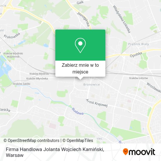 Mapa Firma Handlowa Jolanta Wojciech Kamiński