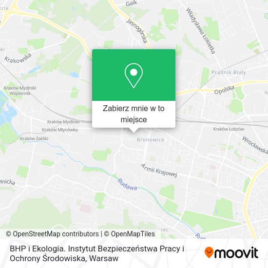 Mapa BHP i Ekologia. Instytut Bezpieczeństwa Pracy i Ochrony Środowiska