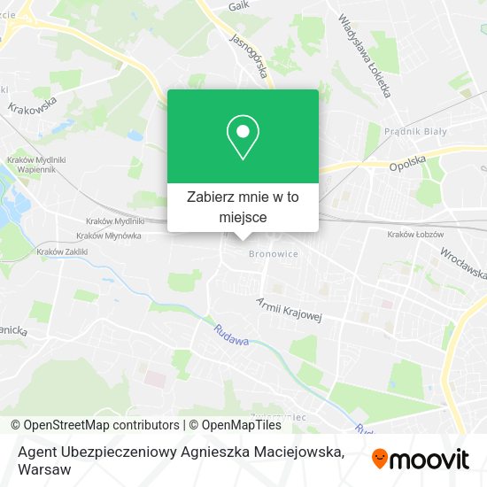 Mapa Agent Ubezpieczeniowy Agnieszka Maciejowska