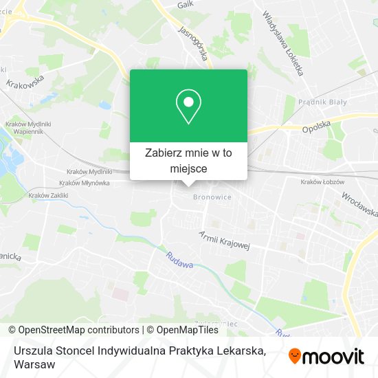 Mapa Urszula Stoncel Indywidualna Praktyka Lekarska