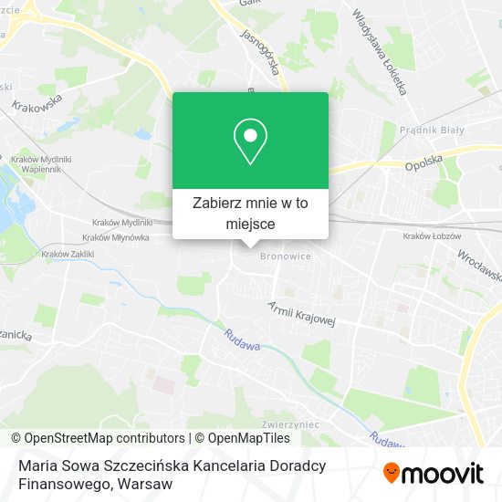 Mapa Maria Sowa Szczecińska Kancelaria Doradcy Finansowego