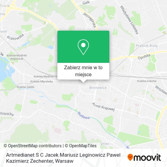 Mapa Artmedianet S C Jacek Mariusz Leginowicz Pawel Kazimierz Zechenter