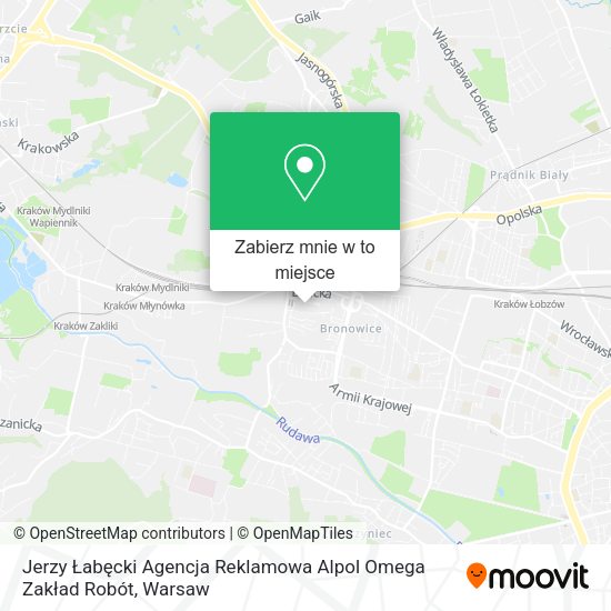 Mapa Jerzy Łabęcki Agencja Reklamowa Alpol Omega Zakład Robót