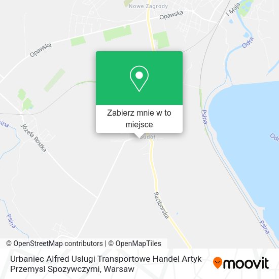 Mapa Urbaniec Alfred Uslugi Transportowe Handel Artyk Przemysl Spozywczymi